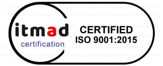 Example of the Itmad certification mark showing standard and certificate reference